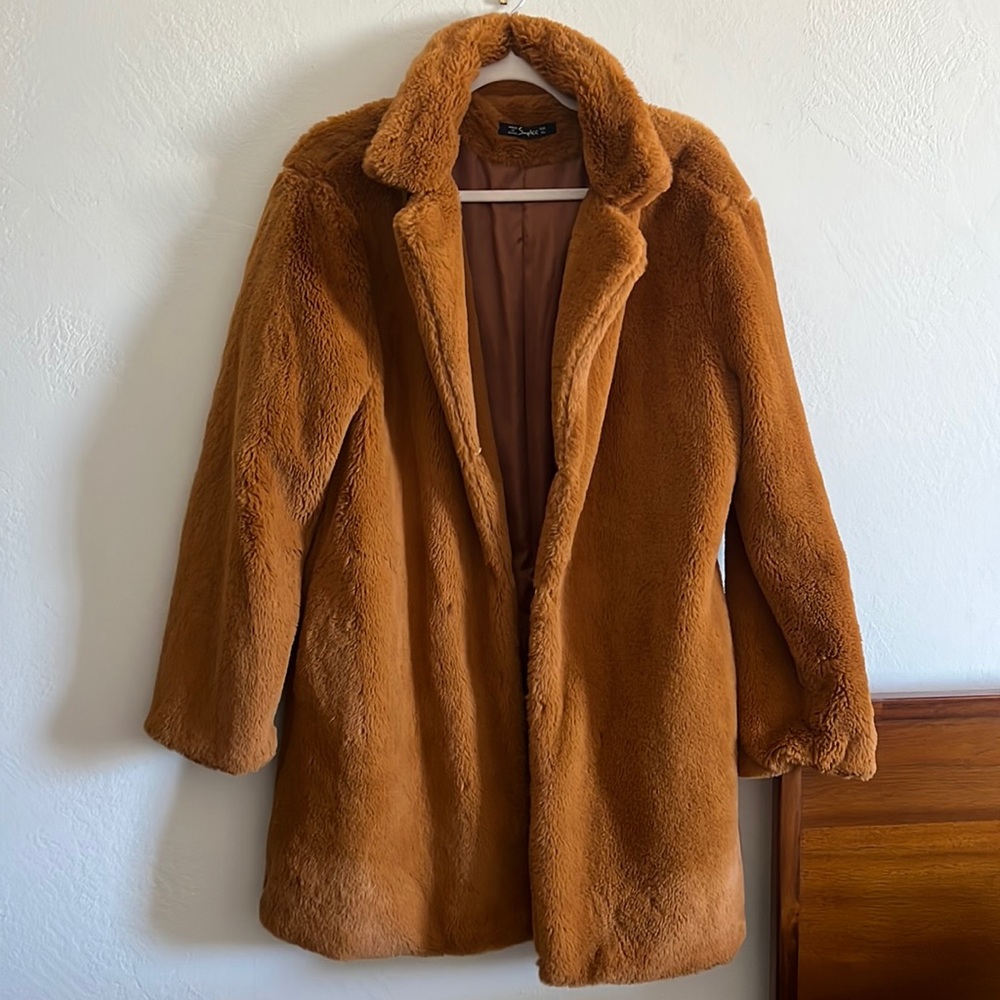 Faux fur coat